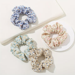 8PCS Fabric Floral Headband Hair Tie Hair Rope Pastoral Style Hair Accessories