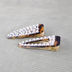 Vintage Faux Pearl Hair Clip for Women and Girls