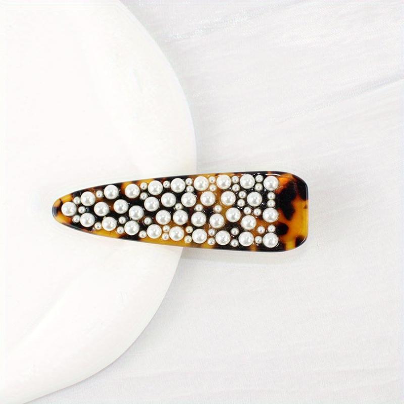 Vintage Faux Pearl Hair Clip for Women and Girls