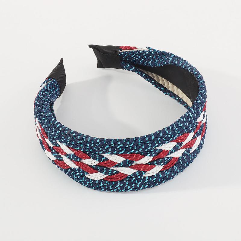 Boho Braided Headband Wide Brim Head Hoop Hair Accessories For Women Girls