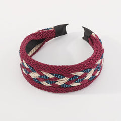Boho Braided Headband Wide Brim Head Hoop Hair Accessories For Women Girls