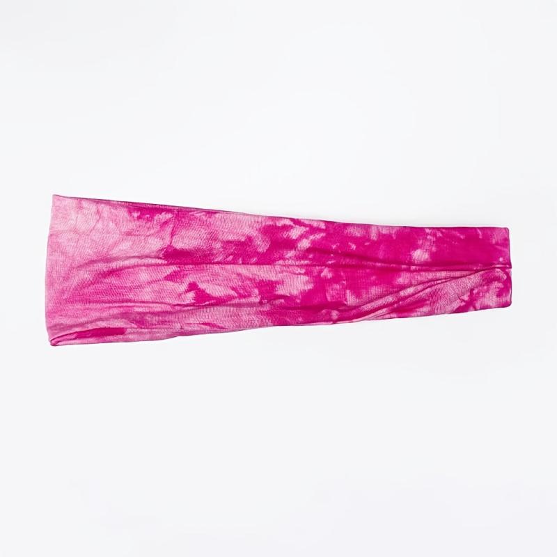 Tie Dye Headbands Boho Elastic Wide Hair Band for Women