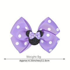 Sequin Hair Clip with Polka Dot Bow Hair Accessories