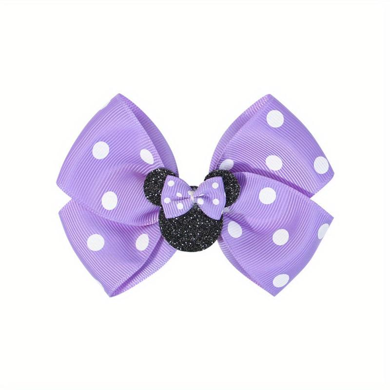Sequin Hair Clip with Polka Dot Bow Hair Accessories