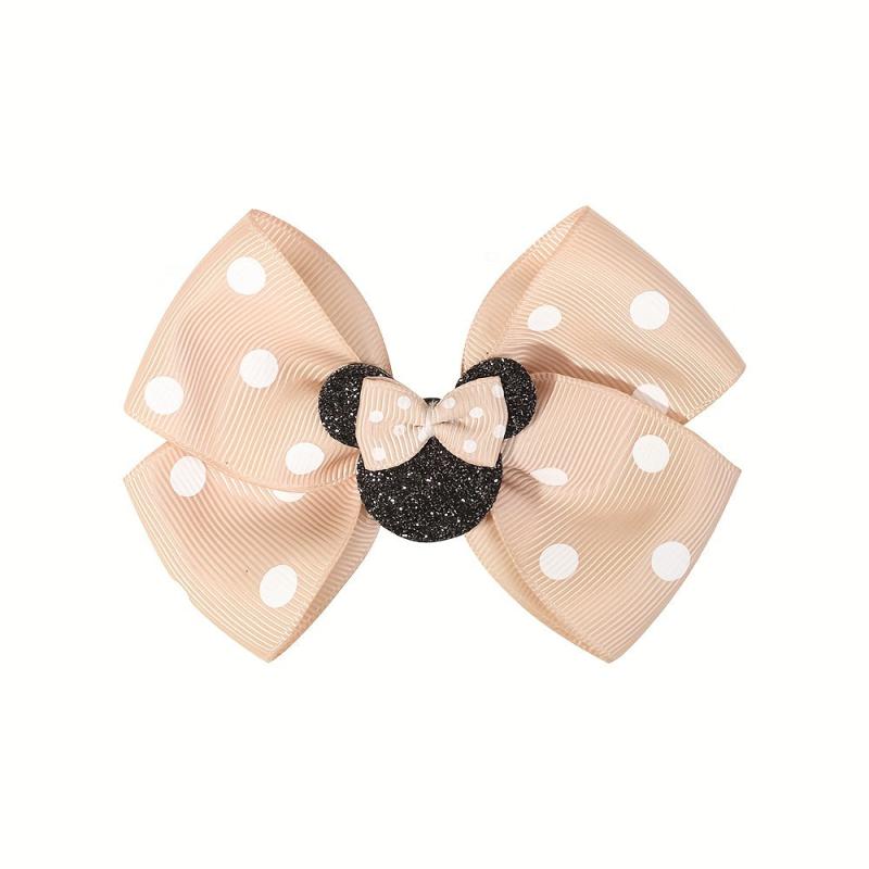 Sequin Hair Clip with Polka Dot Bow Hair Accessories