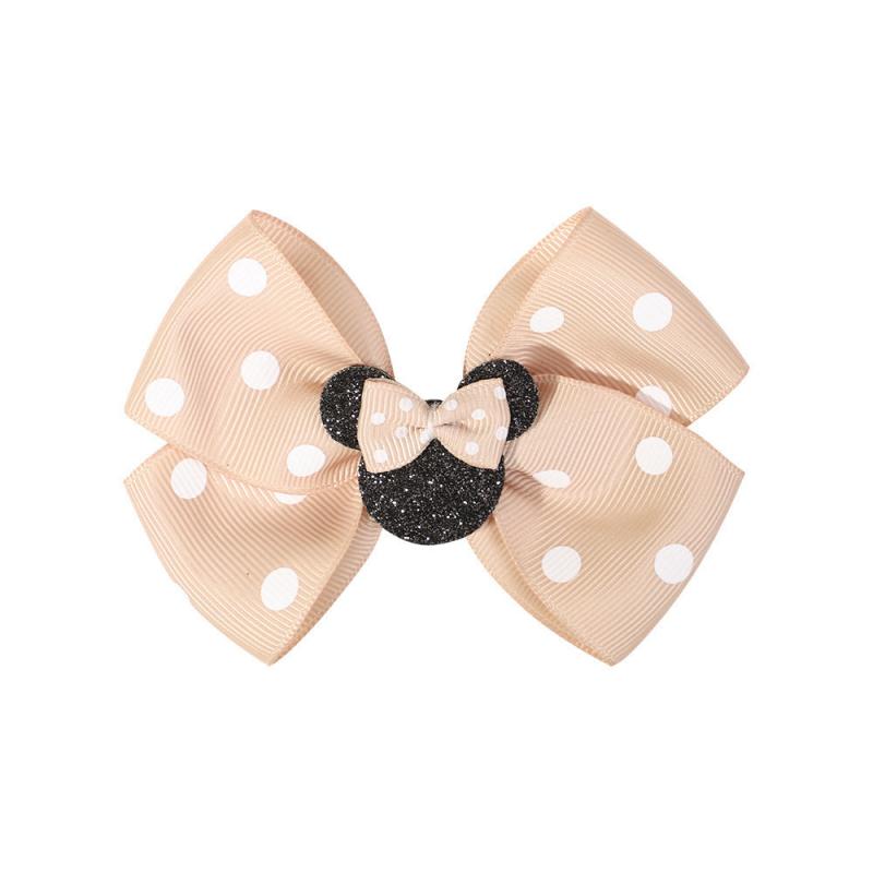 Sequin Hair Clip with Polka Dot Bow Hair Accessories