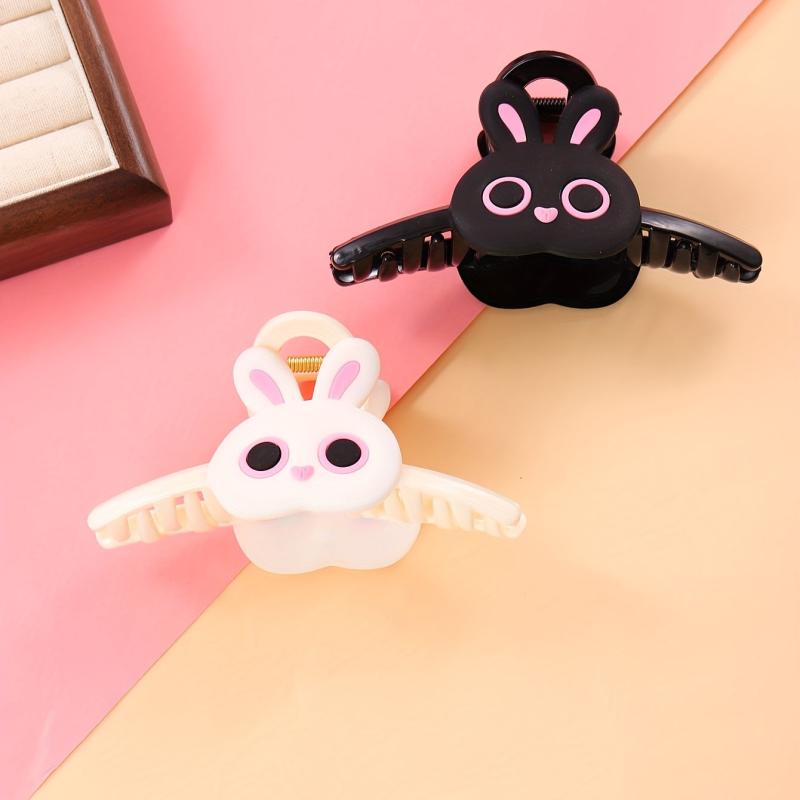 Rabbit Shape Hair Claw Matte Large Shark Claw Ponytail Holder Hair Accessories