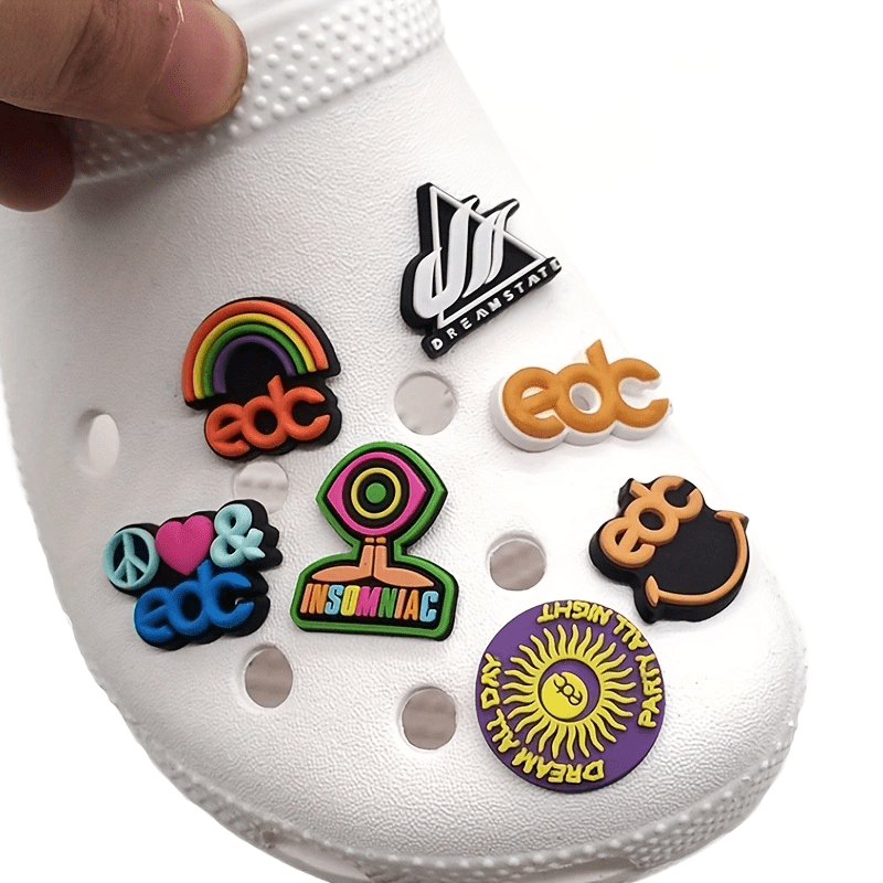 7pcs PVC Shoe Buckle Clogs Charm Decoration Set