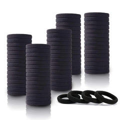 100PCS Seamless Thick Hair Band Elastic Hair Ties No Damage Ponytail