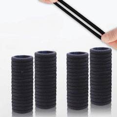 100PCS Seamless Thick Hair Band Elastic Hair Ties No Damage Ponytail