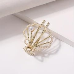 Vintage Rhinestone Pearl Hair Clip Sweet Hair Accessory