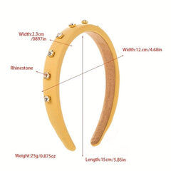 Rhinestone Headband Wide Brim Head Hoop Hair Accessories