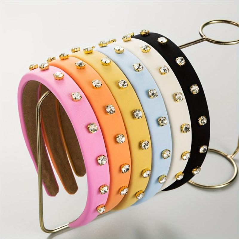 Rhinestone Headband Wide Brim Head Hoop Hair Accessories