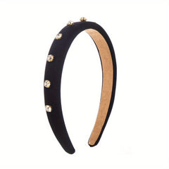 Rhinestone Headband Wide Brim Head Hoop Hair Accessories
