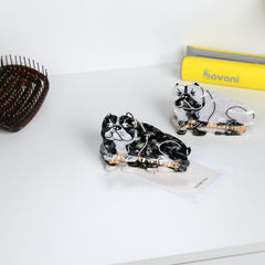 French Bulldog Hair Claw Nonslip Ponytail Holder