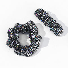 Sequins Fabric Large Scrunchie Hair Tie Ponytail Hair Rope Y2K Hair Accessories