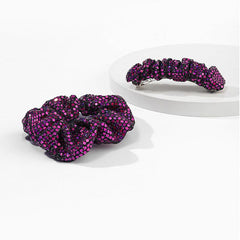 Sequins Fabric Large Scrunchie Hair Tie Ponytail Hair Rope Y2K Hair Accessories