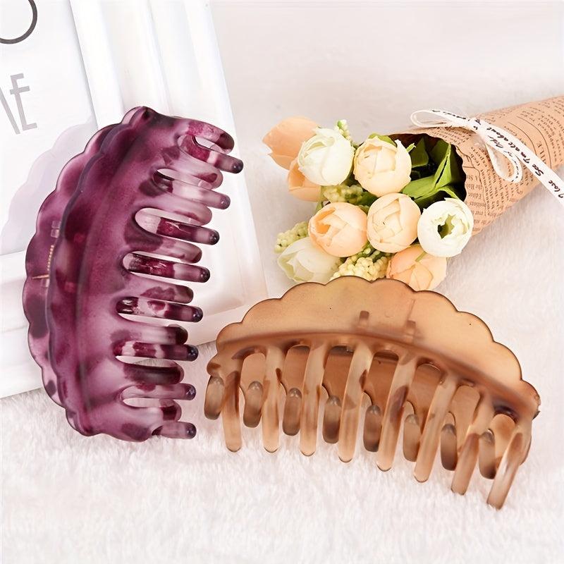 Leopard Pattern Hair Claw Clip Crystal Hair Claw Accessories