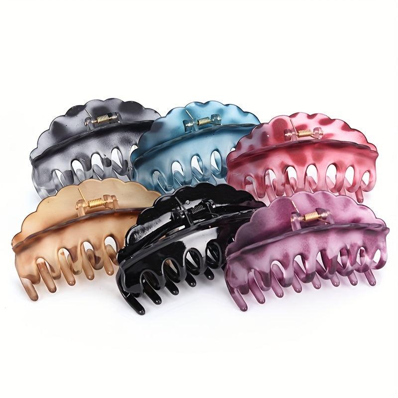 Leopard Pattern Hair Claw Clip Crystal Hair Claw Accessories