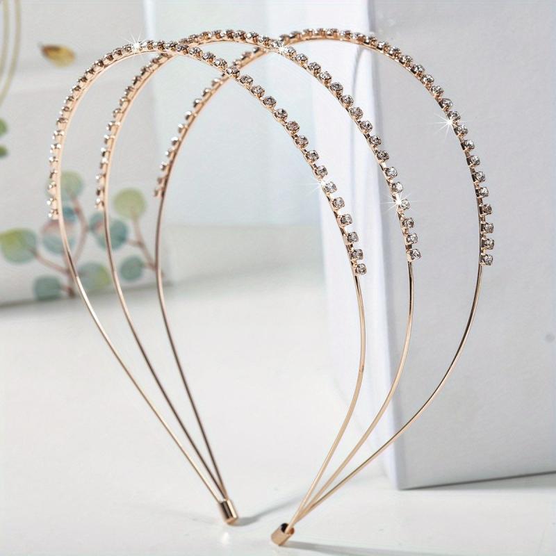 Retro Rhinestone 3 Tiers Headband Female Versatile Headband