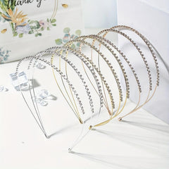 Retro Rhinestone 3 Tiers Headband Female Versatile Headband