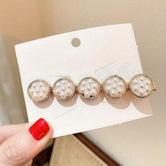Vintage Faux Pearl Hair Clip Head Jewelry for Women