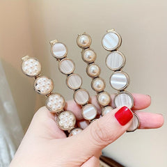 Vintage Faux Pearl Hair Clip Head Jewelry for Women