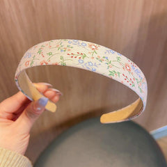 Floral Headband Wide Brim Hair Band Pastoral Style Head Hoop Hair Accessories