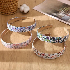 Floral Headband Wide Brim Hair Band Pastoral Style Head Hoop Hair Accessories