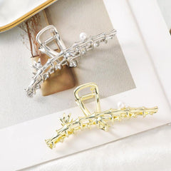Chinese Style Pearl Hair Claw Accessory