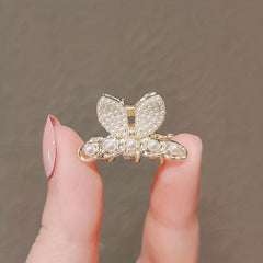 Faux Pearl Hair Claw Shark Claw Small Hair Accessories