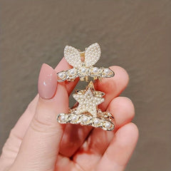 Faux Pearl Hair Claw Shark Claw Small Hair Accessories