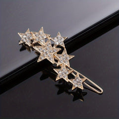 Rhinestone Hair Clip Bobby Pin Side Clip Non Slip Bangs Clip