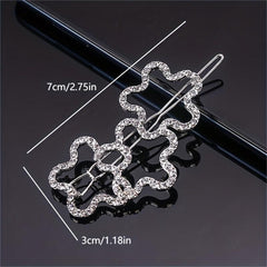 Rhinestone Hair Clip Bobby Pin Side Clip Non Slip Bangs Clip