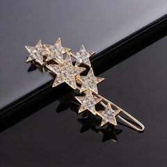 Rhinestone Hair Clip Bobby Pin Side Clip Non Slip Bangs Clip
