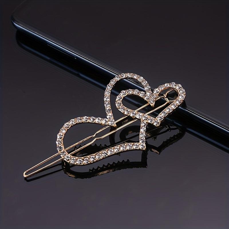 Rhinestone Hair Clip Bobby Pin Side Clip Non Slip Bangs Clip