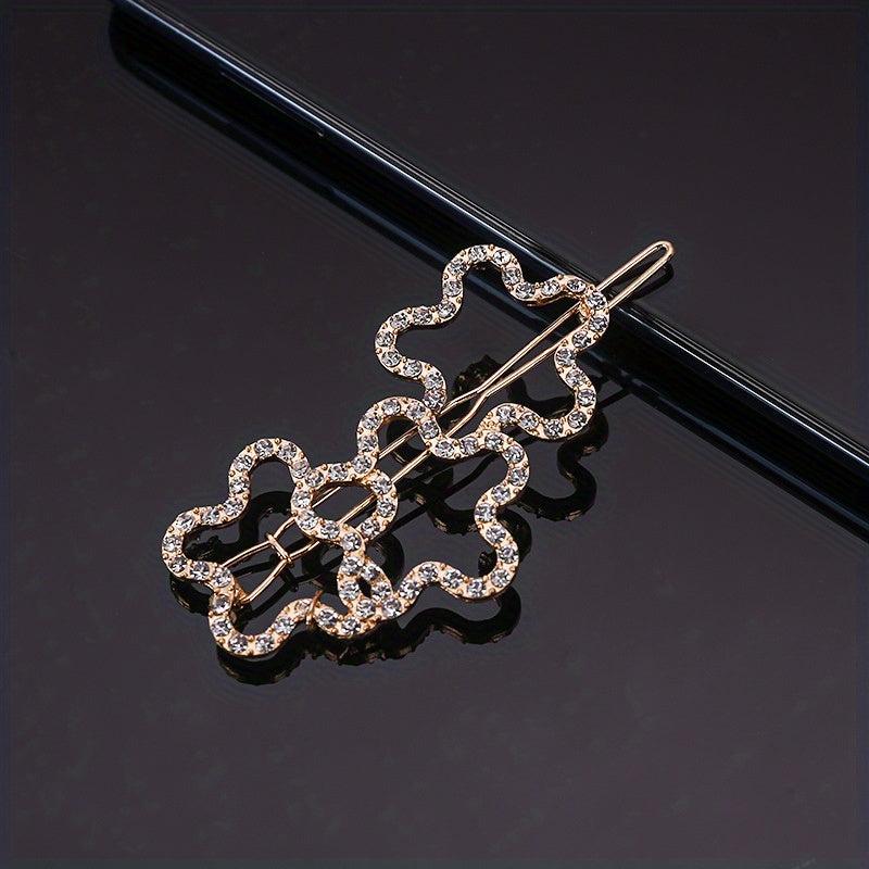 Rhinestone Hair Clip Bobby Pin Side Clip Non Slip Bangs Clip
