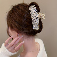Rhinestone Hair Claw Shark Claw Ponytail Holder Head Jewelry