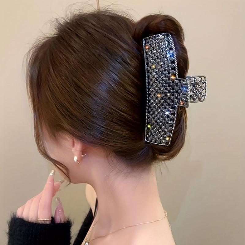 Rhinestone Hair Claw Shark Claw Ponytail Holder Head Jewelry