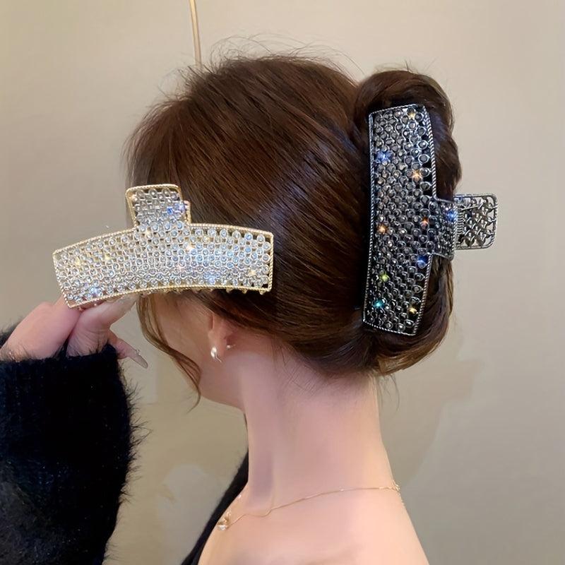 Rhinestone Hair Claw Shark Claw Ponytail Holder Head Jewelry