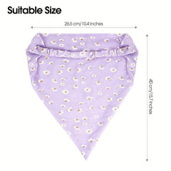 2 Pcs Floral Bandana Flower Headband Elastic Headdress Sweet