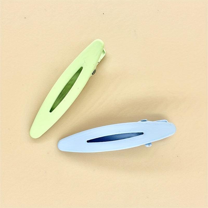 Candy Oval Shape Hair Clip Side Clip Bangs Clip Style Hair Accessories