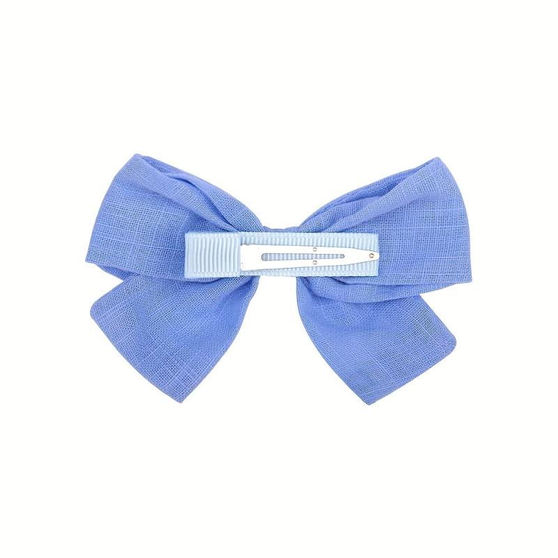 Solid Bow Hair Clip Duckbill Barrette Hair Slides Snap Clip Non Slip Hair Decor