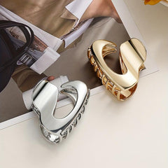 2pcs Alloy Small Hair Claw Basic Shark Claw Hair Styler Hair Accessories