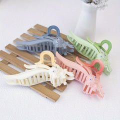 4pcs Rabbit Shaped Hair Claw with Long Rabbit Ears for Women Girls