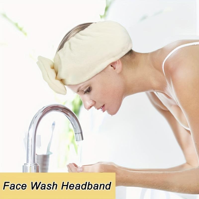 Bowknot Headband Elastic Hair Band for Washing Face Makeup