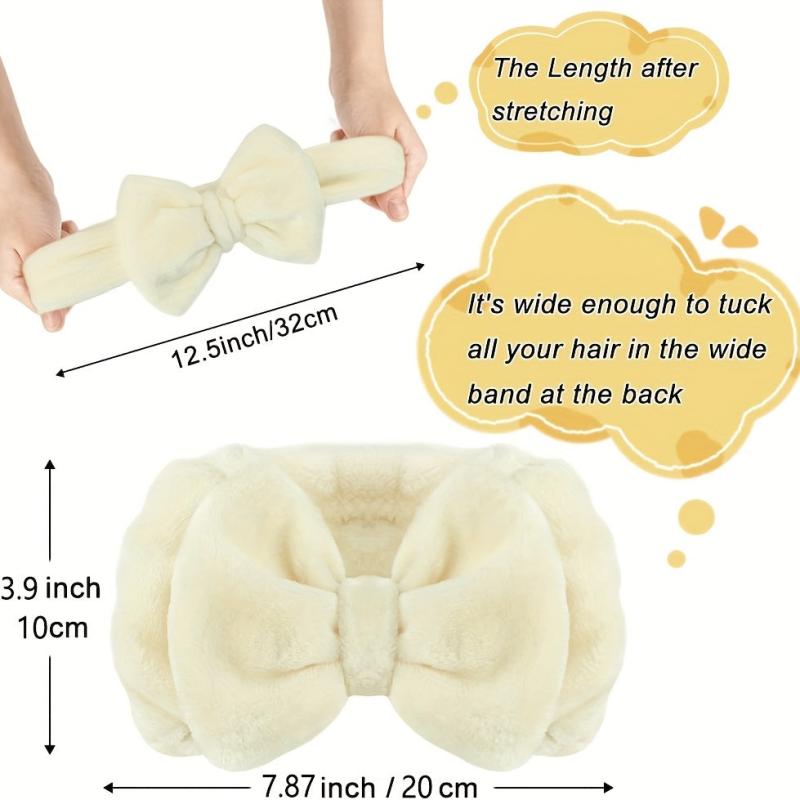 Bowknot Headband Elastic Hair Band for Washing Face Makeup