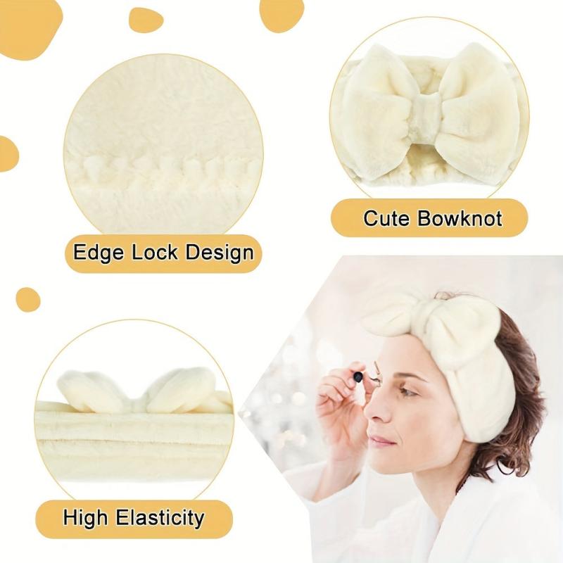 Bowknot Headband Elastic Hair Band for Washing Face Makeup