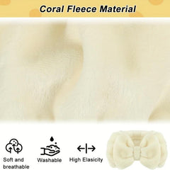 Bowknot Headband Elastic Hair Band for Washing Face Makeup