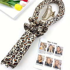 4pcs Long Hair Rollers Headband Heatless Soft Foam Curling Tool